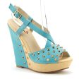 Women s BLW-08 Casual Studded Espadrilles Platform Wedges Strappy Sandals Supply