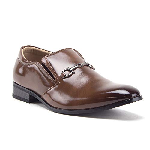 Men s 99344 Classic Square Toe Slip On Loafers Casual Dress Shoes Fashion