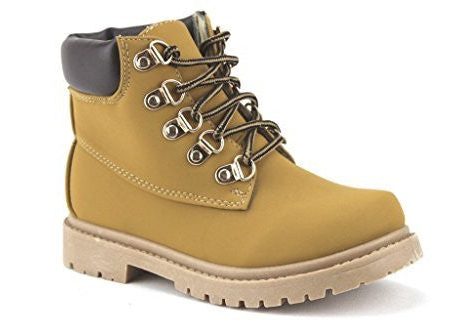 Kids Cay-06 Padded Ankle High Lace Up Fashion Boots Online Sale