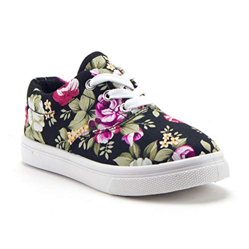 Girls Cay-04 Pretty Floral Print Canvas Fashion Sneakers Shoes Online Hot Sale