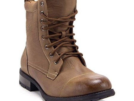 Men s 661 Tall Military Fashion Cap Toe Lace Up Combat Motorcycle Boots Hot on Sale