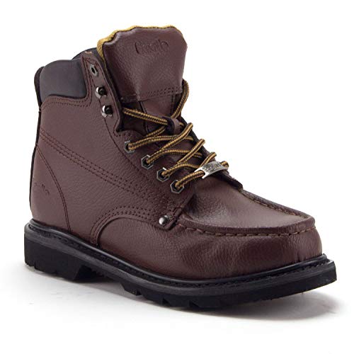 Men s Brown Ankle High Water Resistant Premium Construction Safety Work Boots Fashion