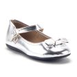 Girls FWD-13K Mary Jane Flats Round Toe Metallic Bow Dress Shoes Discount