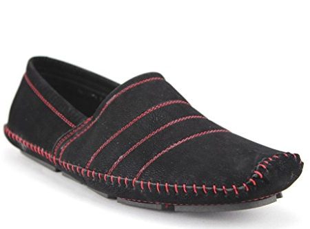 Men s M4010-6 Moccasin Suede Contrast Stitch Loafer Shoes Hot on Sale