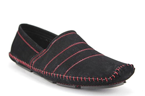 Men s M4010-6 Moccasin Suede Contrast Stitch Loafer Shoes Hot on Sale