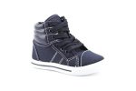 Kids 8081-I Toddlers Canvas High Top Lace Up Fashion Sneakers Fashion