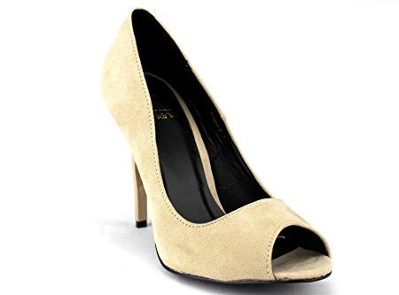 Women s Breaker Peep Toe Mirage Curved Stilletto Heels Pumps Shoes Online Sale