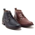 Men s 917129 Ankle High Distressed Lace Up Round Toe Chukka Dress Boots Online