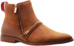 Jazamé Men s Chuck Nubuck Suede Pull-On Round Toe Chelsea Boots Fashion