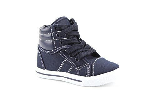 Kids 8081-K Canvas High Top Lace Up Fashion Sneakers For Sale