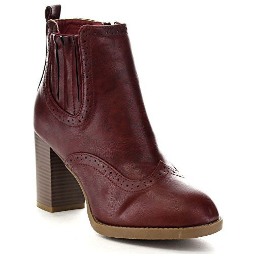 Women s Bella Marie Kenzie-17 Perforated Zipped Ankle Bootie Online