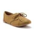 Women s Salya-748 Laser Cut Out Nubuck Lace Up Perforated Oxfords Shoes Sale