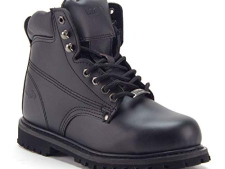 Men s 605S Genuine Leather Steel Toe Outdoor Construction Safety Work Boots For Sale