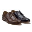 Men s Perforated Brogue Cap Toe Classic Lace Up Formal Oxfords Dress Shoes Supply