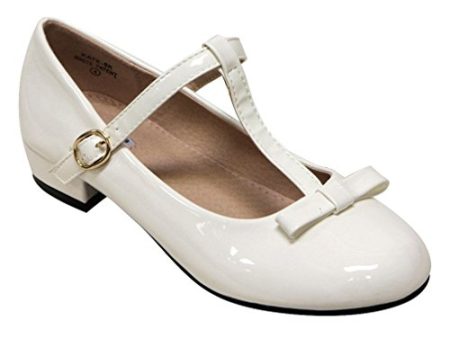 Girl s Kate-5 T-Strap Mary-Jane Low Heel Shoes Discount