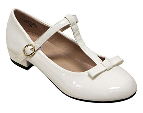 Girl s Kate-5 T-Strap Mary-Jane Low Heel Shoes Discount