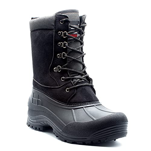 Men s Heavy Winter Boots Rain Snow Water Resistant Lace Up Duck Boots Cheap