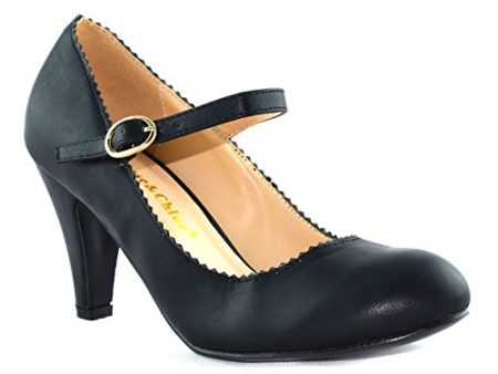 Women s Kimmy-38 Jagged Edge Vintage Mary Jane Strap Pump Heel Online