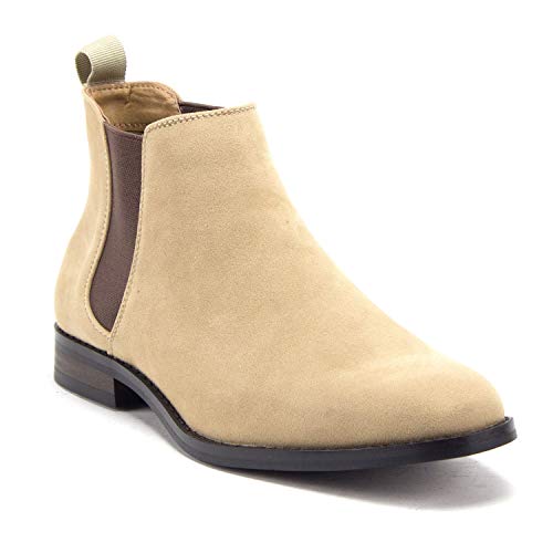 Men s B-2963 Chuck Nubuck Suede Pull-On Round Toe Chelsea Boots Hot on Sale