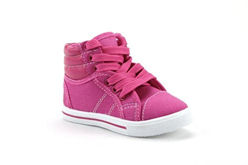 Kids 8081-K Canvas High Top Lace Up Fashion Sneakers For Sale