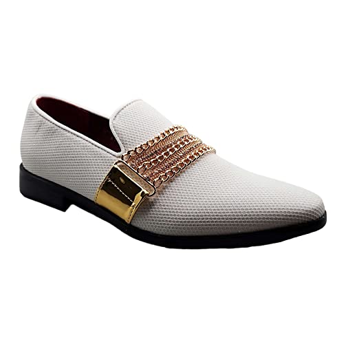 Men s Sparkle Smoking Moccasin Slip On Round Toe Formal Loafers Dress Shoes Online Sale