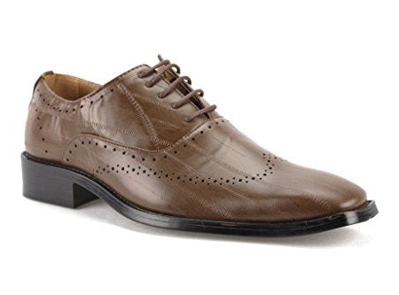 New Men s W2015-4 Formal Pin Striped Wing Tip Oxford Shoes on Sale