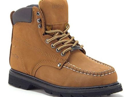 Jazamé Men s Tall Leather Moc Toe Outdoor Logger Construction Safety Work Boots Online