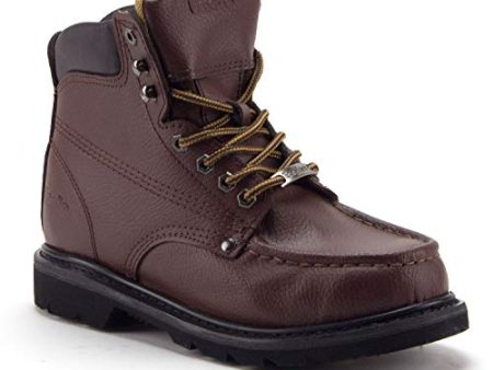 Men s Brown Ankle High Water Resistant Premium Construction Safety Work Boots Fashion