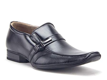 Men s 31192 Classic Square Toe Slip On Moc Toe Loafers Dress Shoes Online