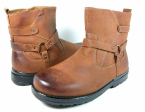 Boys Conal Ankle Distressed Ridding Boots K-5807 Brown-163 Sale