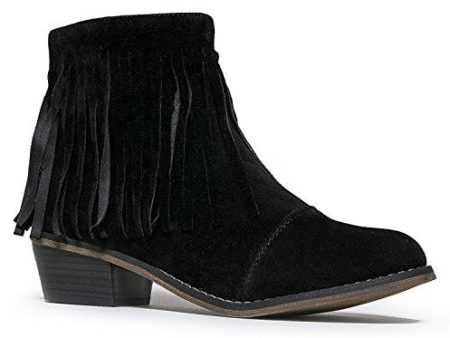 Women s Dorado-18 Suede Fringe Cap Toe Ankle Boots Sale