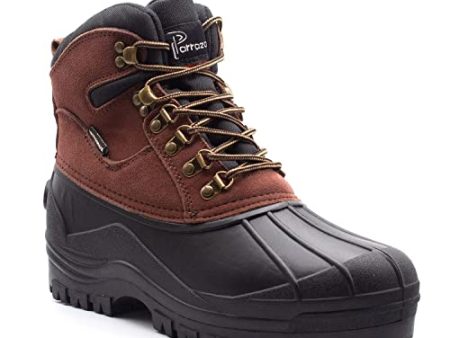 Men s Heavy Winter Boots Rain Snow Water Resistant Lace Up Duck Boots Cheap