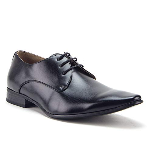 Men s Classic Pointy Toe Derby Lace Up Oxfords Dress Shoes Online Hot Sale