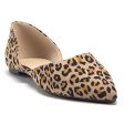 Women s Hedy-02 Pointed Toe Slip On D Orsay Cut Out Ballet Flats Shoes Sale