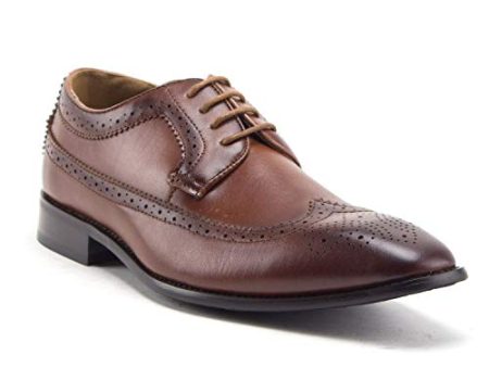 Men s 97713 Distressed Perforated Brogue Lace up Dress Shoes Online now