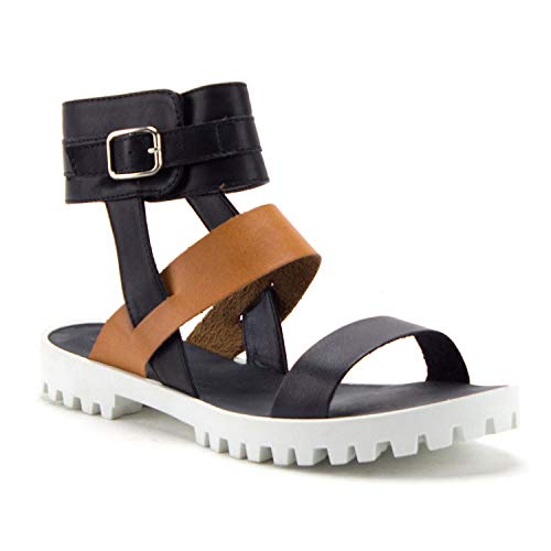 Women s Cooper-06 Platform Lug Sole Strappy Gladiator Sandals Discount