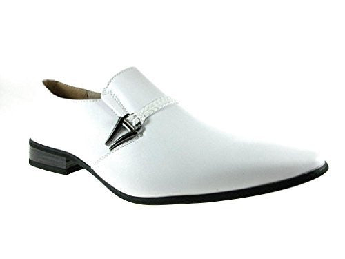 Men s 98105 Classic Slip On Pointed Toe Loafer Dress Shoes Discount