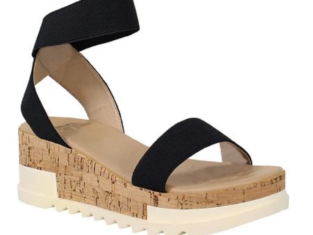 Women s Espadrille Flatform Platform Stretch Ankle Strap Sandals Fashion