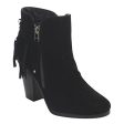 Women s Gail-26 Fringe Chunky Stacked Heel Ankle Boots For Cheap