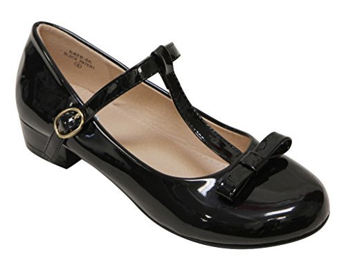 Girl s Kate-5 T-Strap Mary-Jane Low Heel Shoes Discount