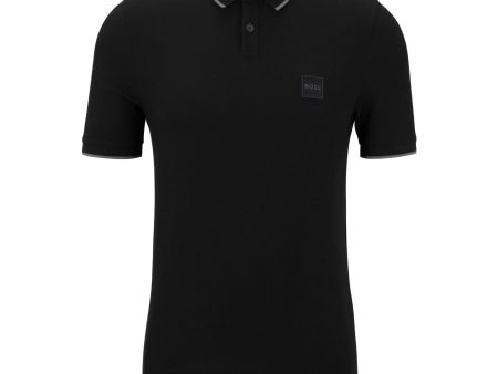 Polo Uomo Boss Passertip Nero Online Sale