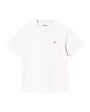 Carhartt Wip W  Chase T-Shirt White-Gold Hot on Sale