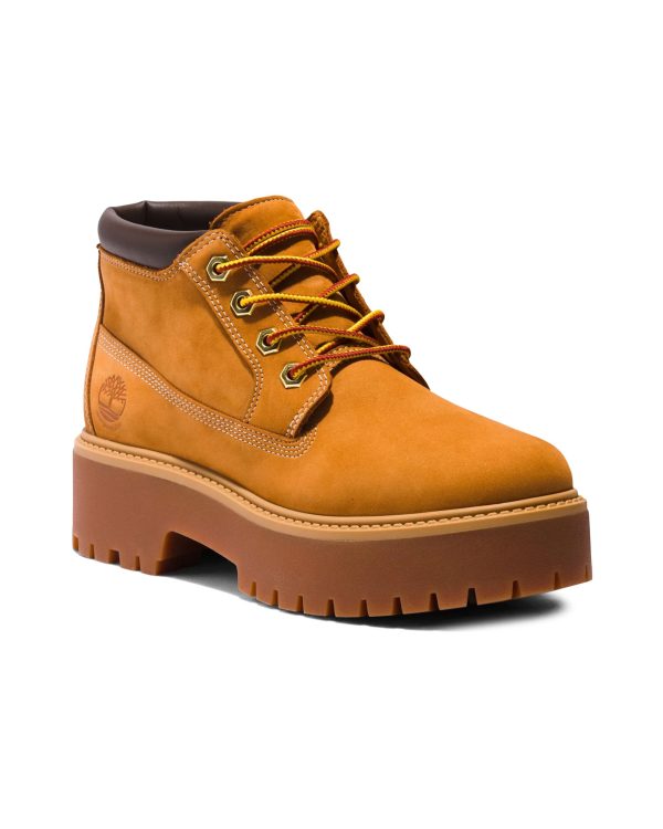 Timberland Stone Street Mid Lace Up Waterproof Boot Wheat For Discount