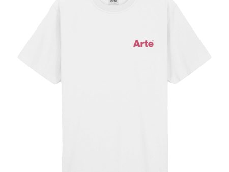 T-Shirt Arte Antwerp Teo Back Heart Bianco For Discount