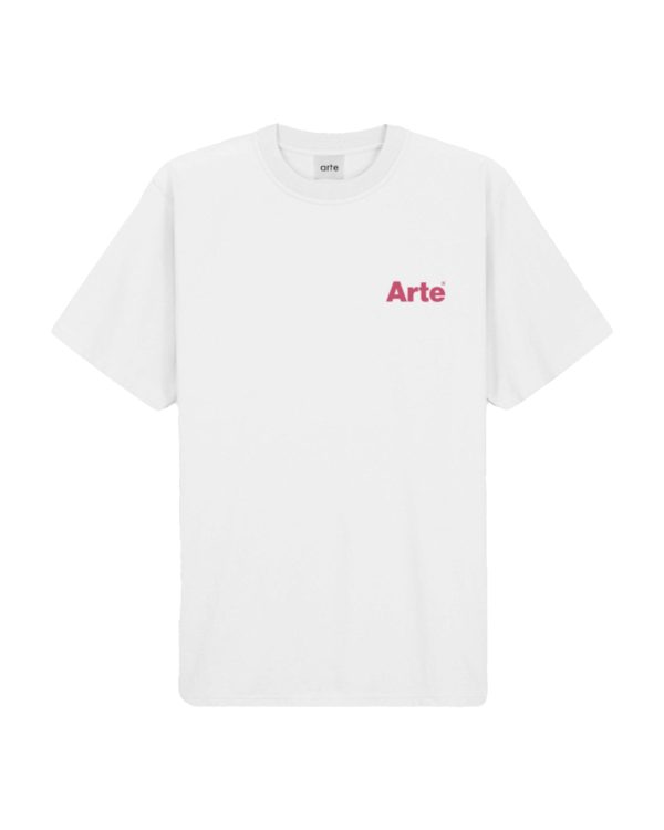 T-Shirt Arte Antwerp Teo Back Heart Bianco For Discount