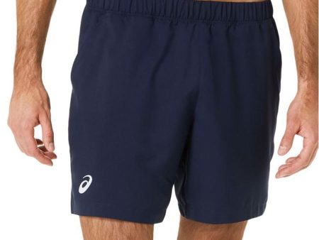 Asics Court 7 Inch Short Mens Navy For Discount