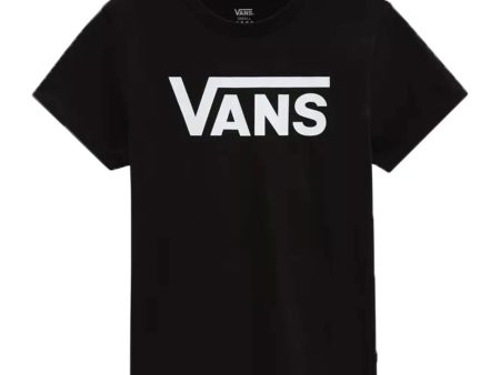 T-Shirt Donna Vans Wm Flying V Crew Tee Black Hot on Sale