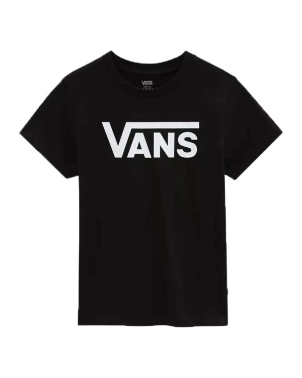 T-Shirt Donna Vans Wm Flying V Crew Tee Black Hot on Sale