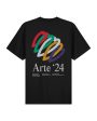 T-Shirt Arte Antwerp Teo Back Hearts Nero For Discount