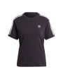 T-Shirt Donna Adidas 3 Stripe Black Online now